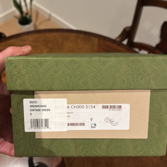 Brand new Men’s  Gucci Green Suede Loafers with Original Box and Gucci bag . - Picture 4 of 5